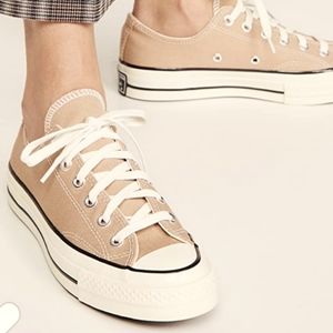 Converse Chuck 70 Low Top Sneakers in Nomad Khaki/Egret/Black